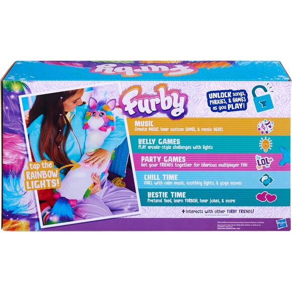 Furby DJ Interactive Toy Neon Star Plush Kids 6 Plus Music Lights Motion - Picture 13 of 13